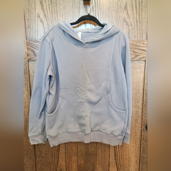 Latched Mama Tops - Latched Mama Gray NURSING Heavy Hoodie